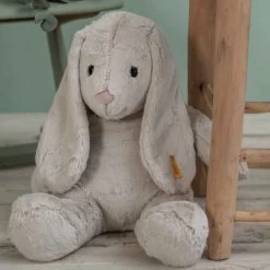 Steiff Stofftier Hoppie Hase Gr. 48 Hellgrau -Kinderspielzeug Serien Geschäft 080913 1 600x600